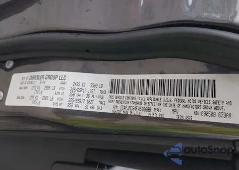 2015 Jeep Cherokee Latitude из США, поврежденный, VIN 1C4PJMCS4FW538688